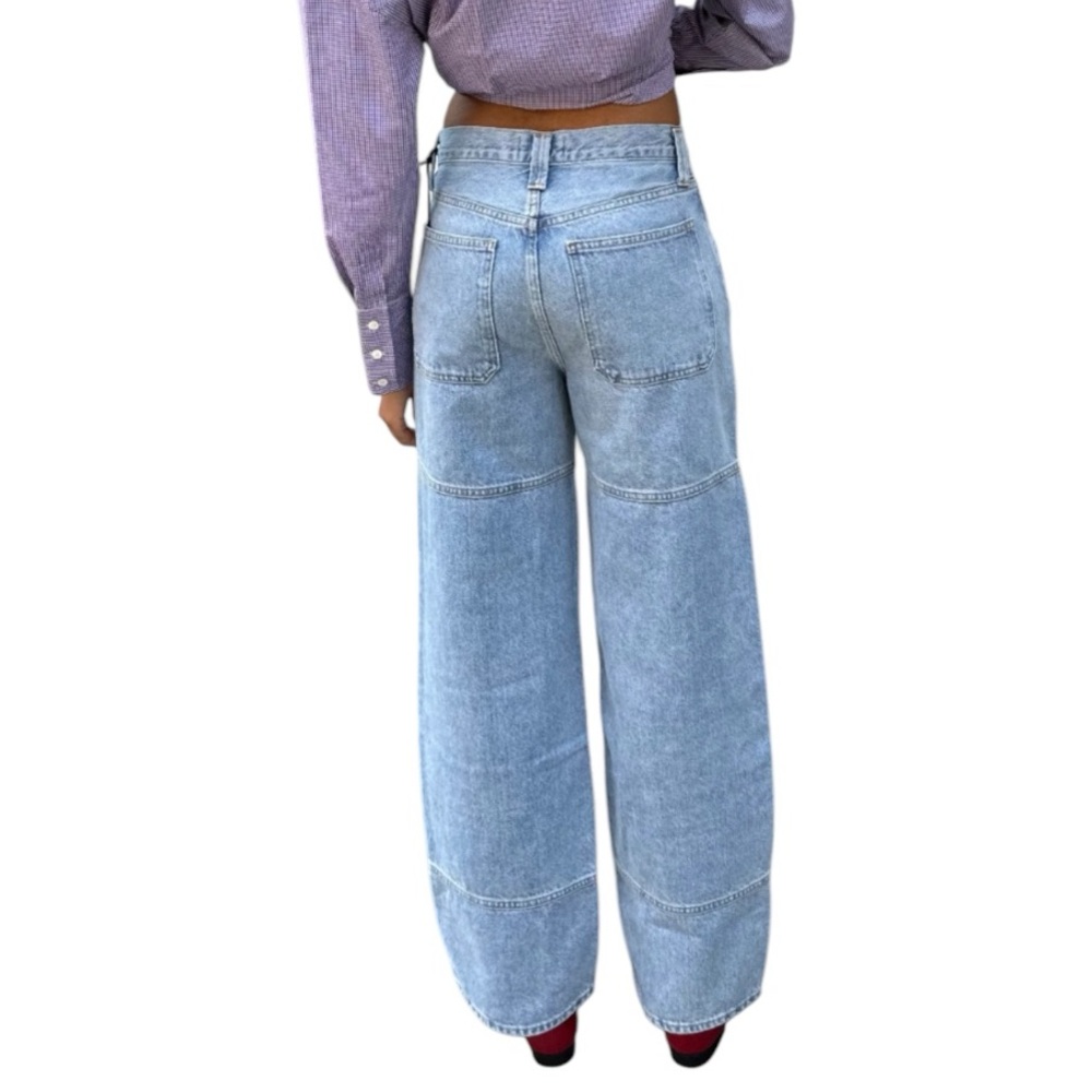 AGOLDE “Tanis” Wide Leg Utility Jean “conflict” blue NEW NWT 26 - Picture 6 of 10